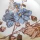Old polychrome plate Trémières