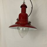 Suspension uccello rouge style lampe pecheur