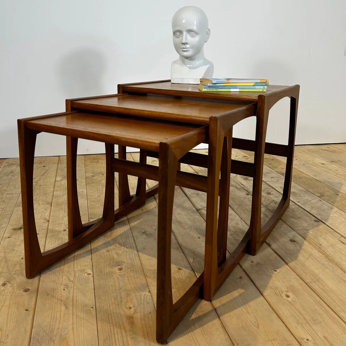 Nested tables Quadrille in teak G Plan, 1960s