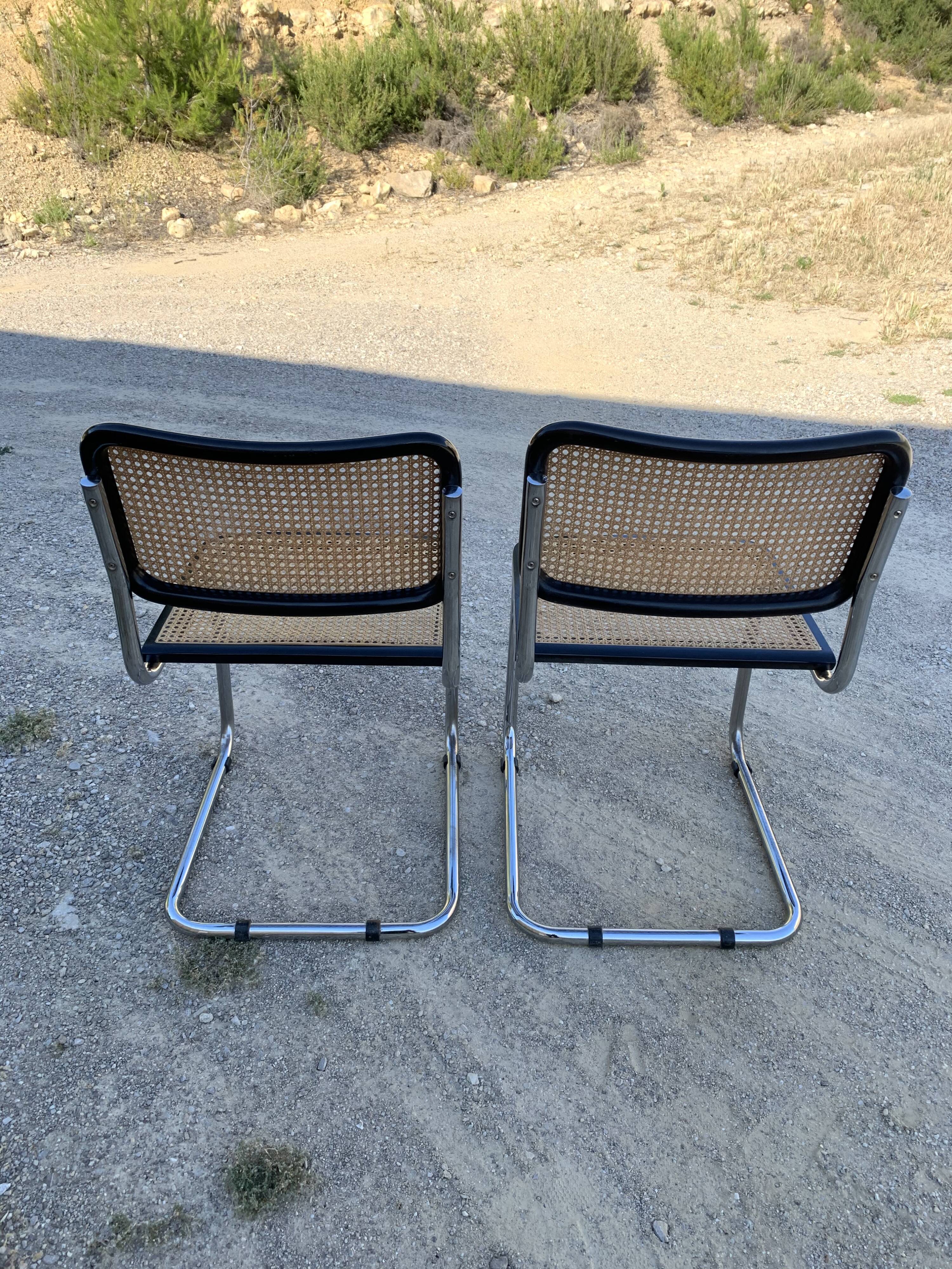 Pair of chairs Cesca Marcel Breuer