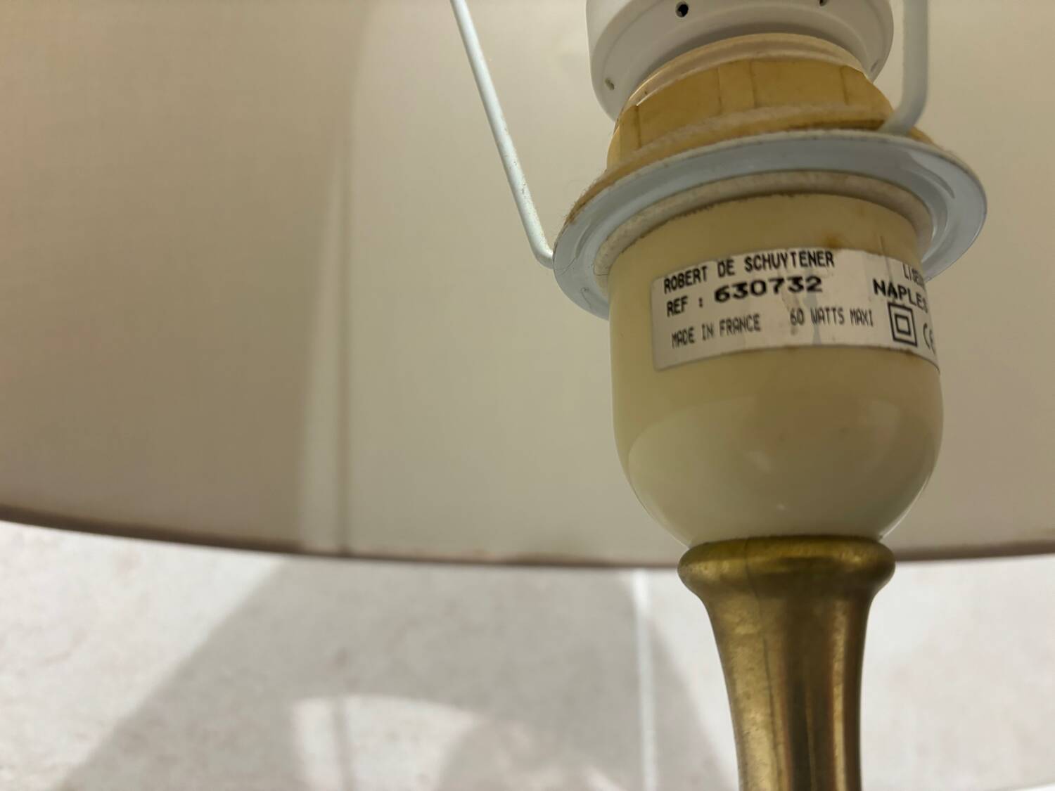 Floor lamp, reading light by Robert de Schuytener