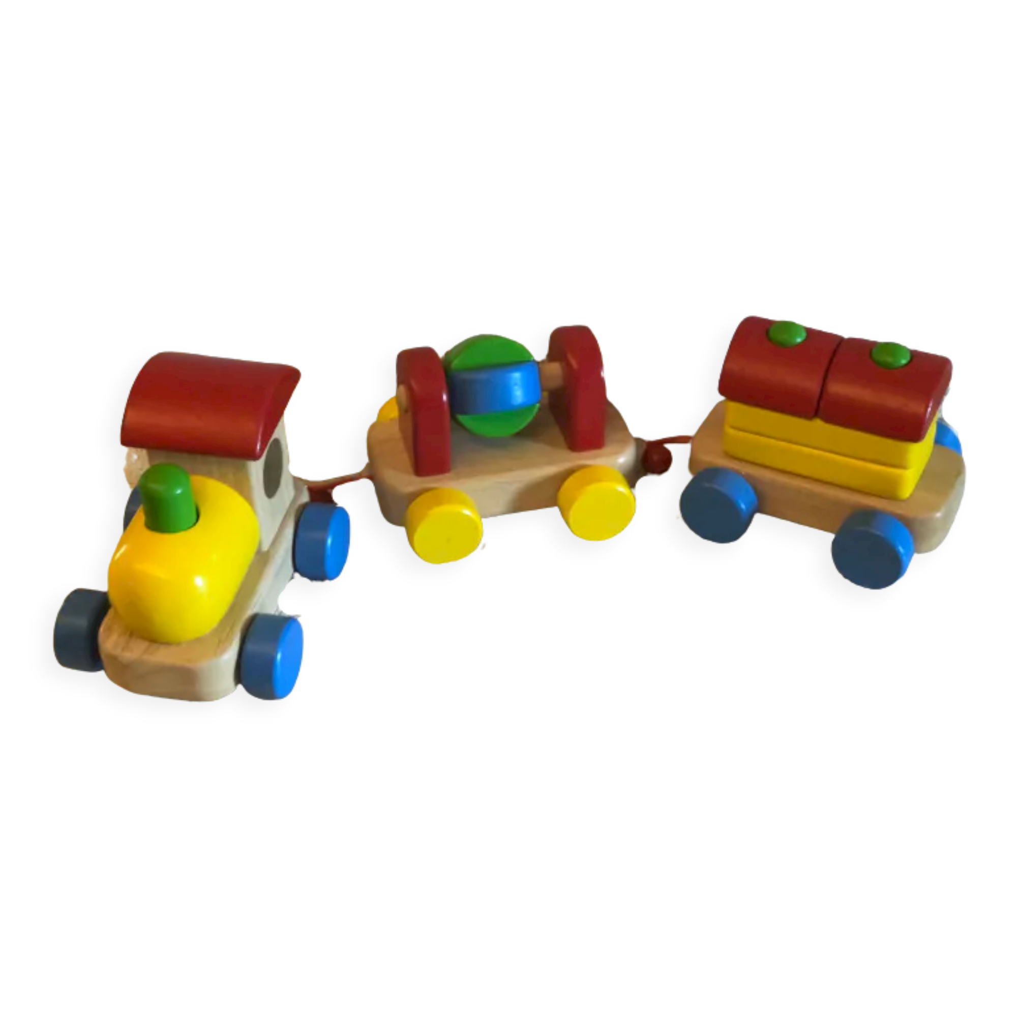 Toy wooden train