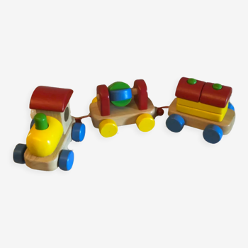 Toy wooden train