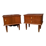 Paire de tables de chevet Italie années 1960