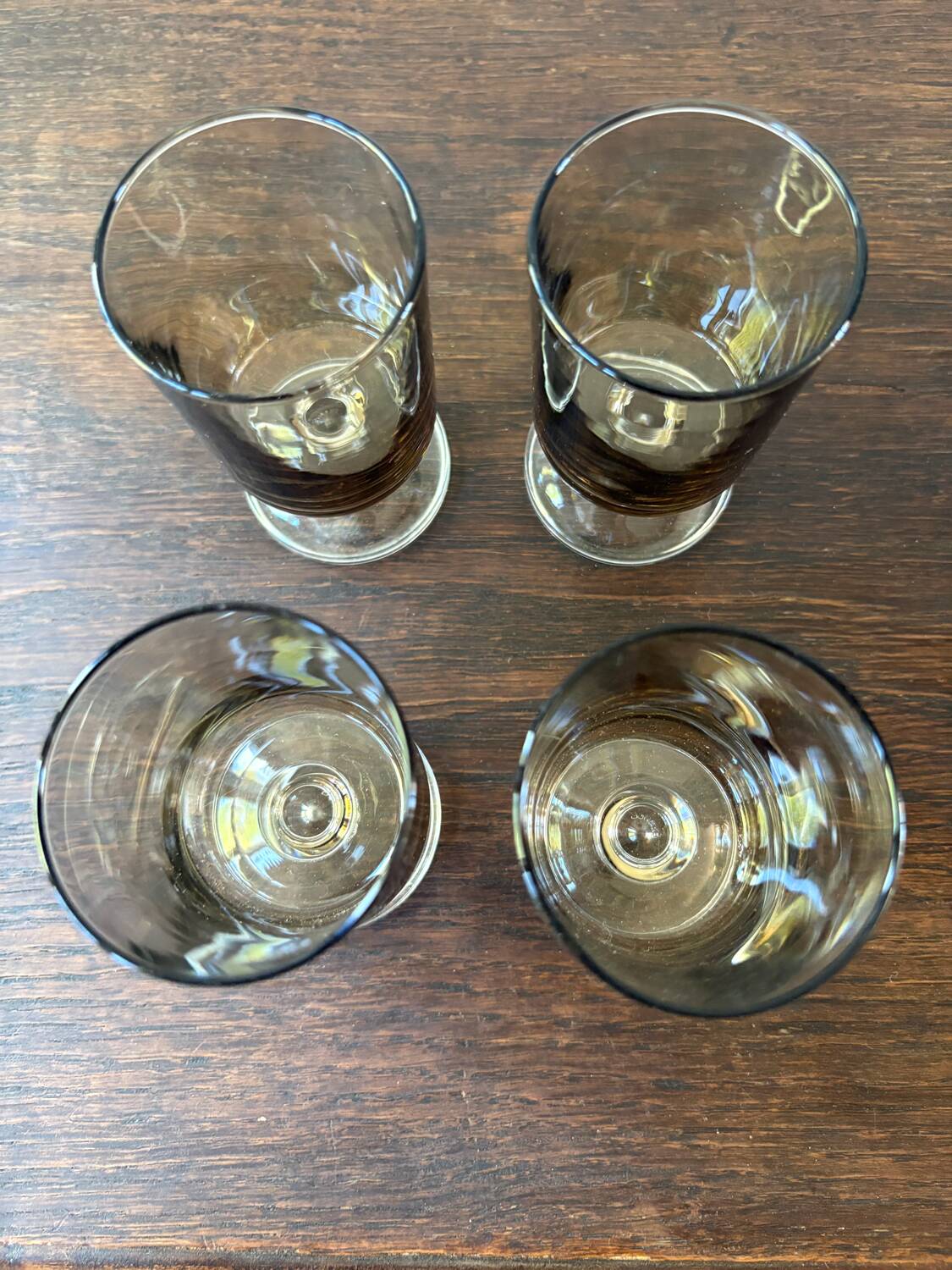 4 verres à pied luminarc vintage modèle Suède