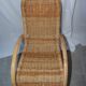 Rocking chair en rotin