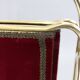 1950s Brass and Fabric Magazine Stand, Italy