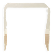 Table d'appoint minimaliste des années 1970, en verre acrylique