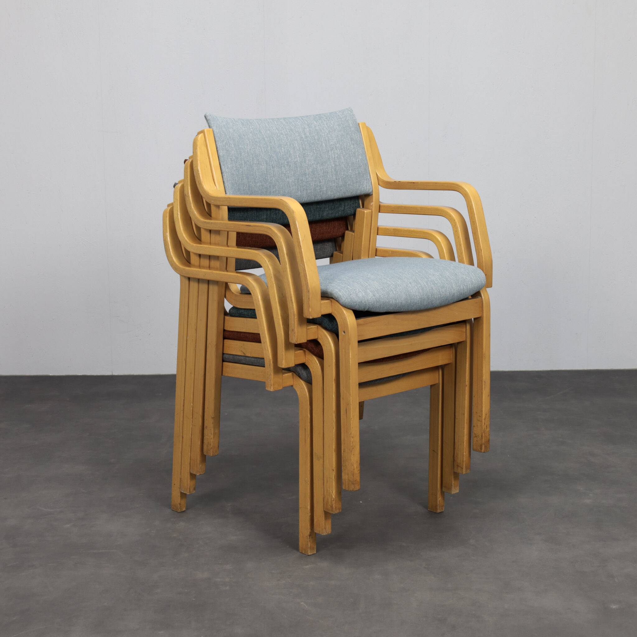 Ensemble de 4 chaises de salle à manger par Reno Wahl Iversen pour Farstrup Danemark, années 1980.