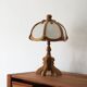 Wood and glass table lamp by Asmuth Leuchten