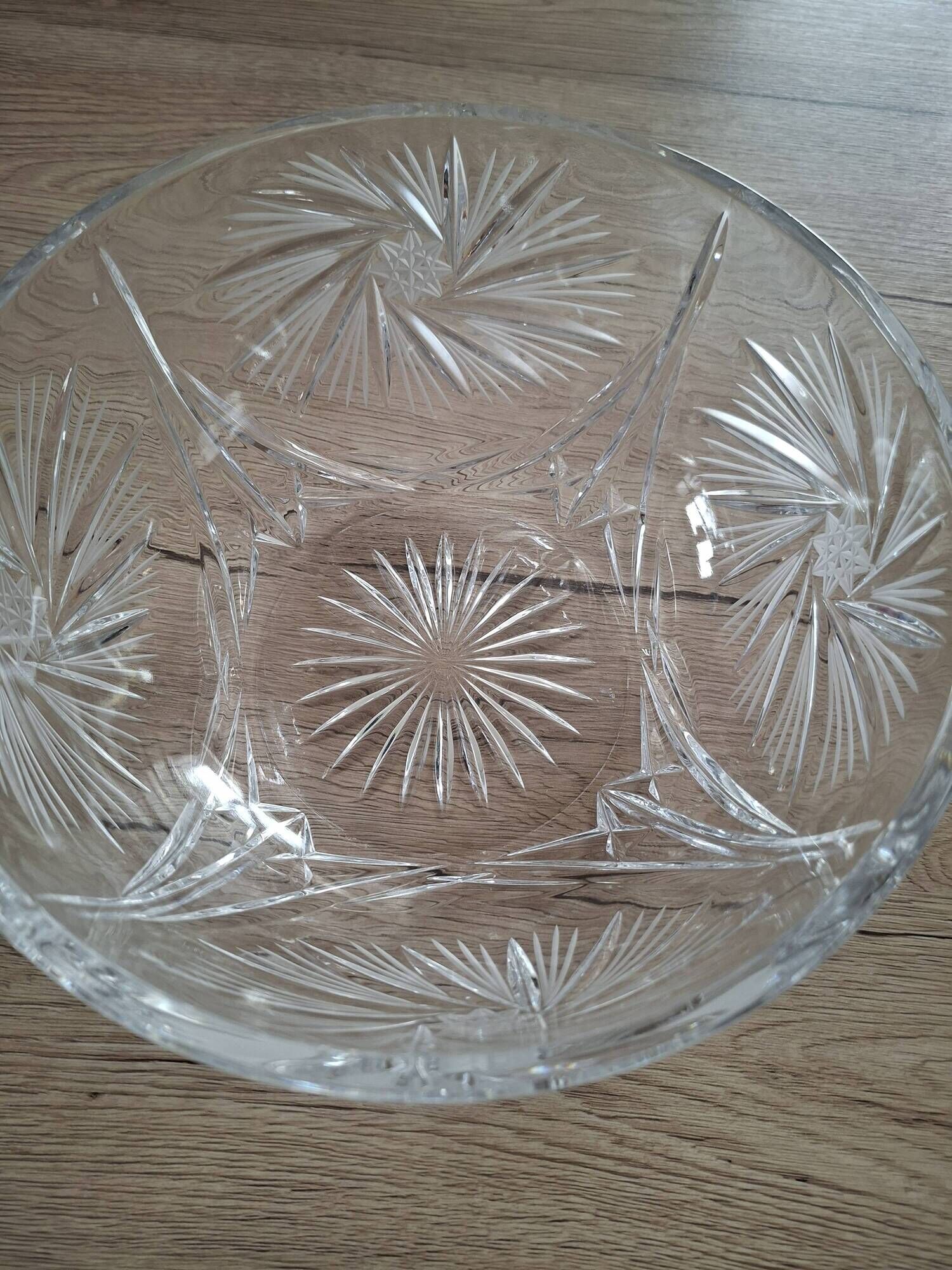 Saladier en cristal de Bohême