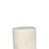 Cylindrical vase 1960 in white ceramic