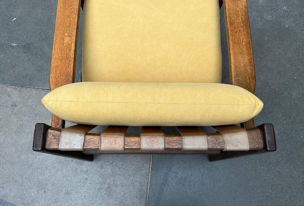 Vintage brutalist lounge chair set, 1960s
