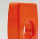 Paire de céramiques Space Age orange années 70