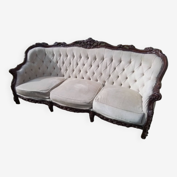 Banquette 3 places style Baroque Rococo