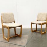 Set of German sled chairs from the mid-century, 1960s.