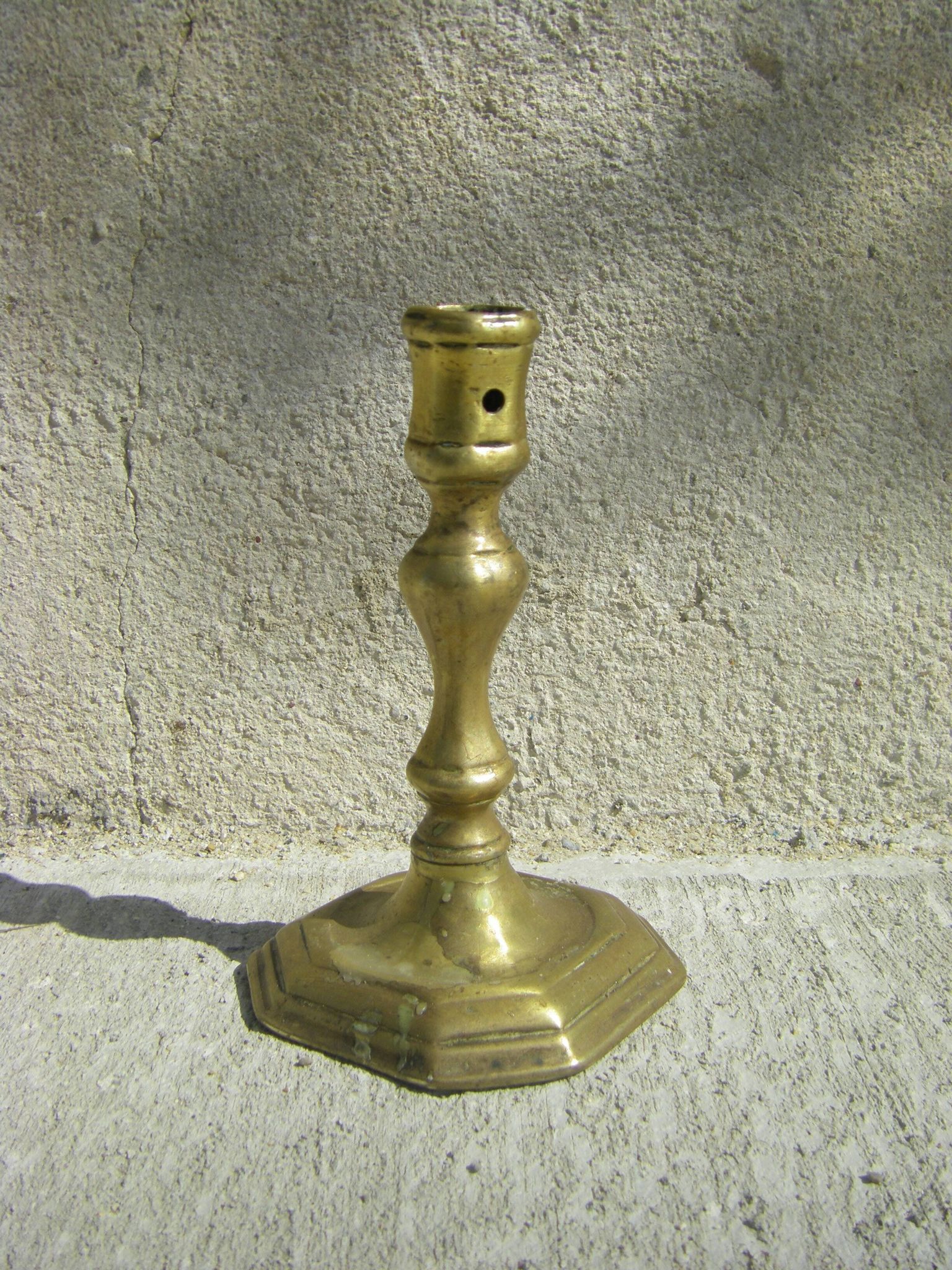Bronze candle holder period xvii century