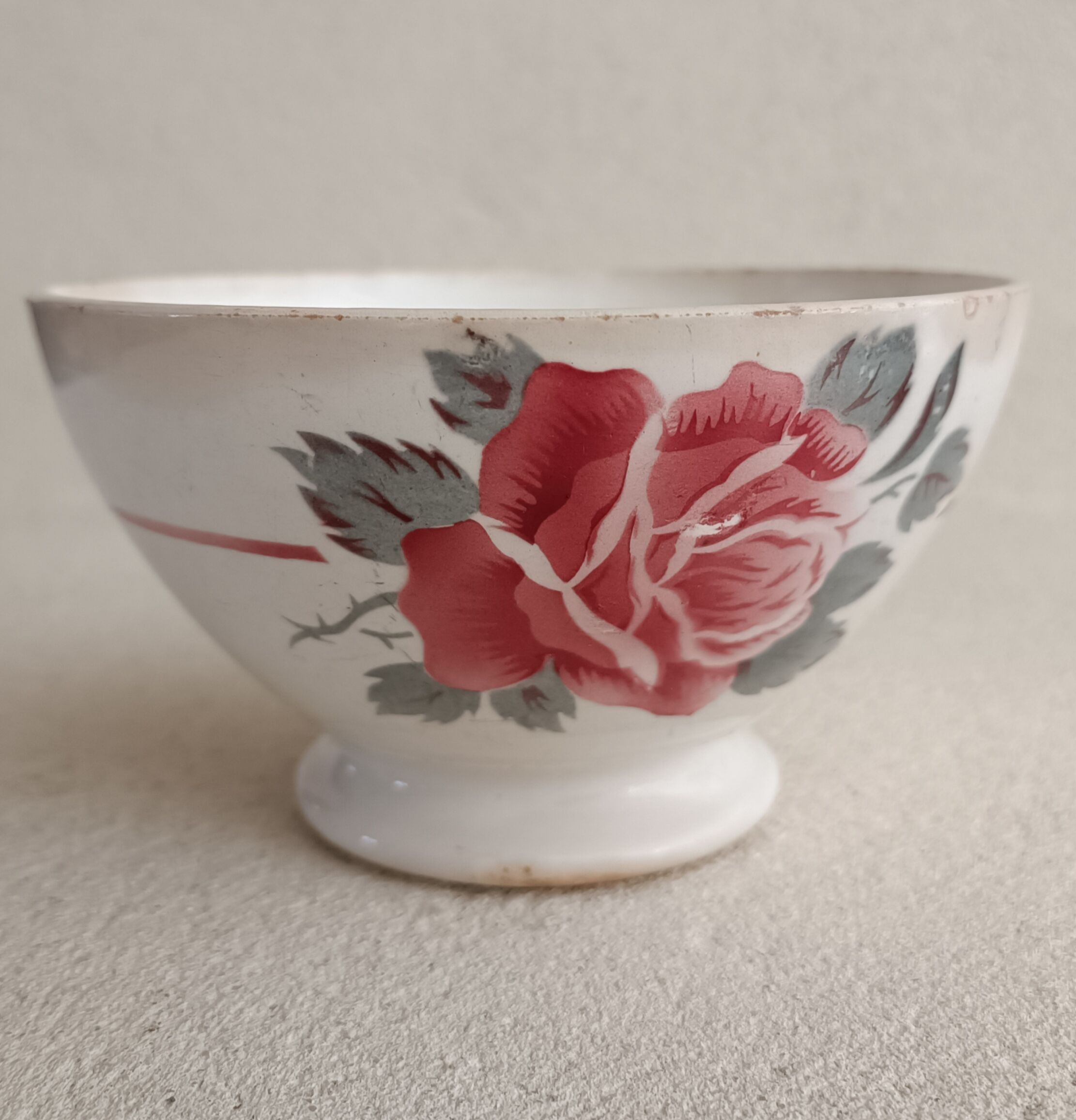 Iron earth bowl Digoin Sarreguemines