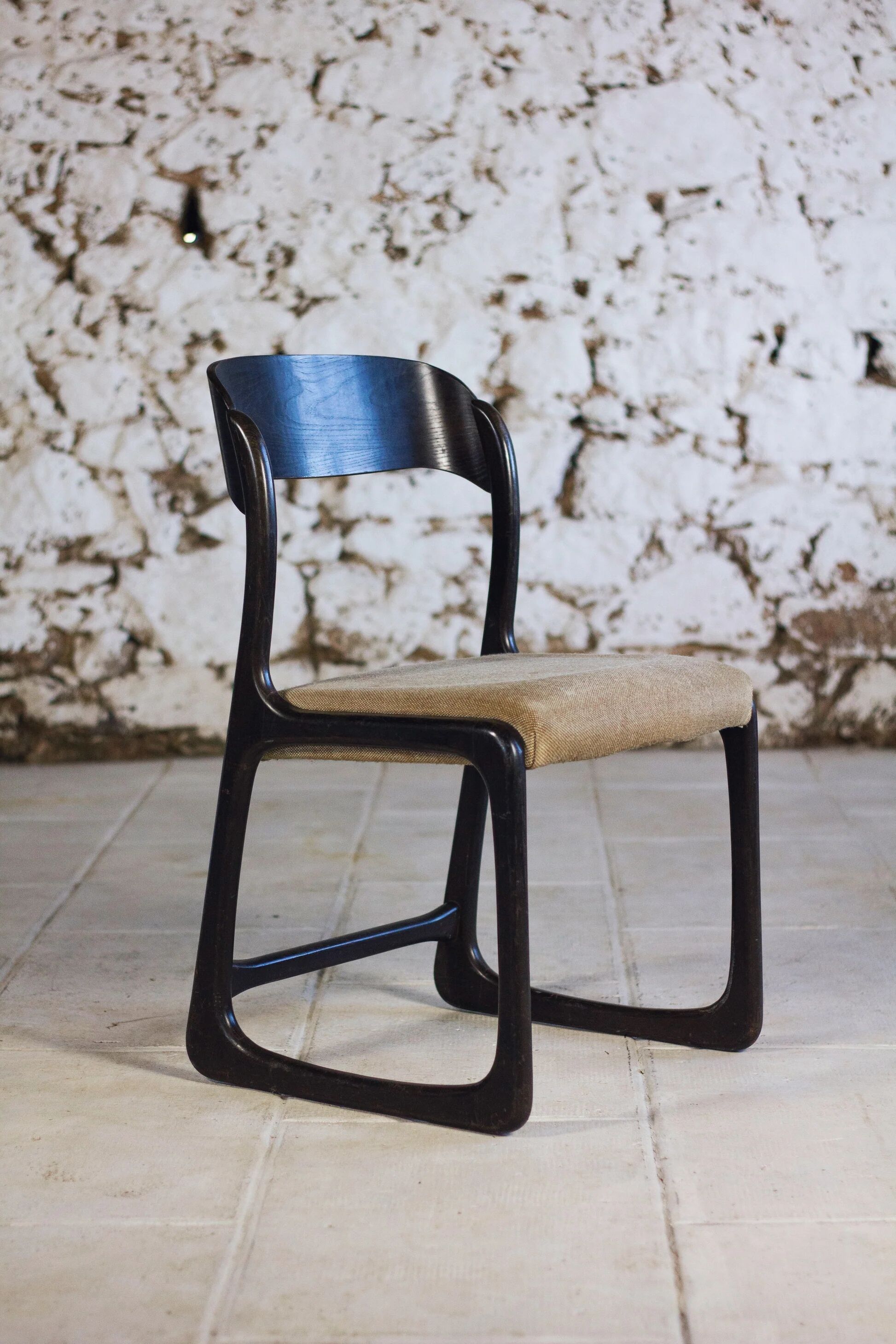 Set of 6 Traineau chairs by Baumann, 1960