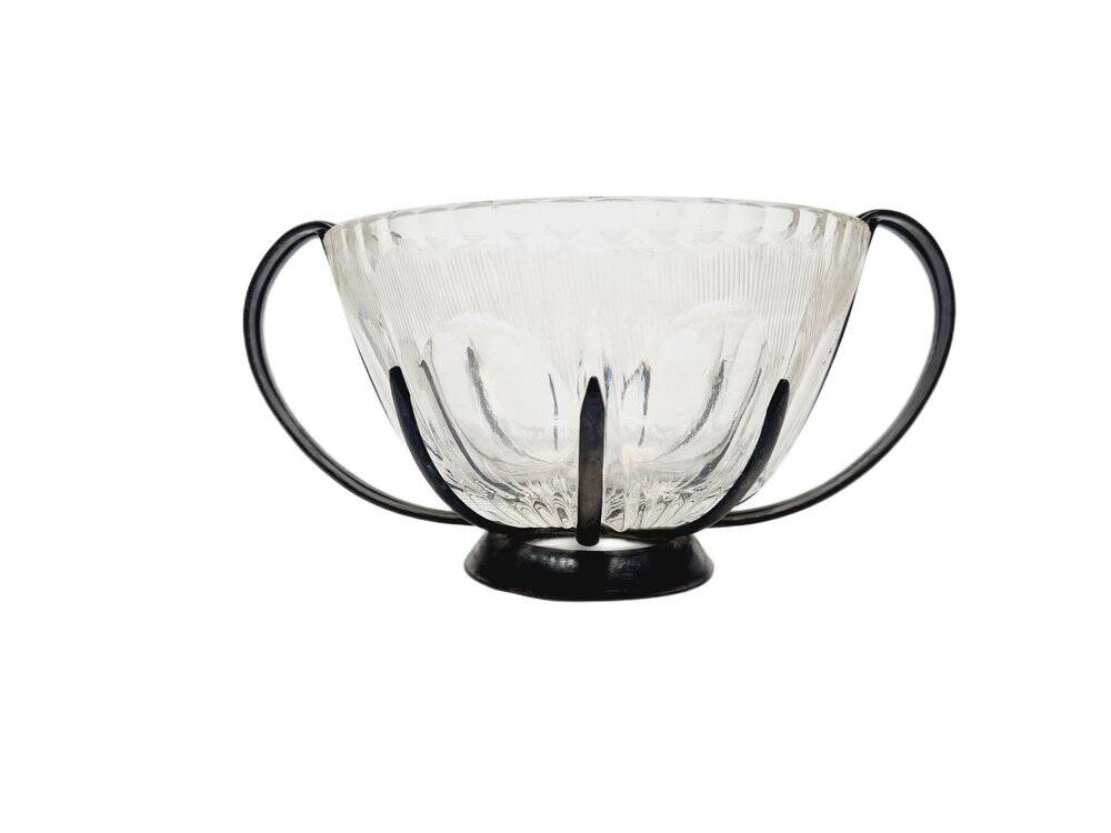 Art Deco sugar bowl from Hefra, Poland, 1970s