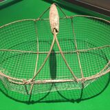 Old fruit and vegetable basket, metal and wood