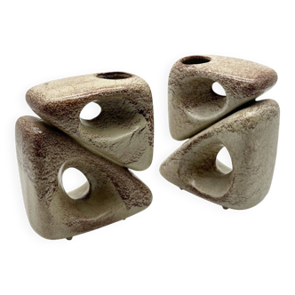 Pair of vases — Roberto Rigon for "Bertoncello", 1960s