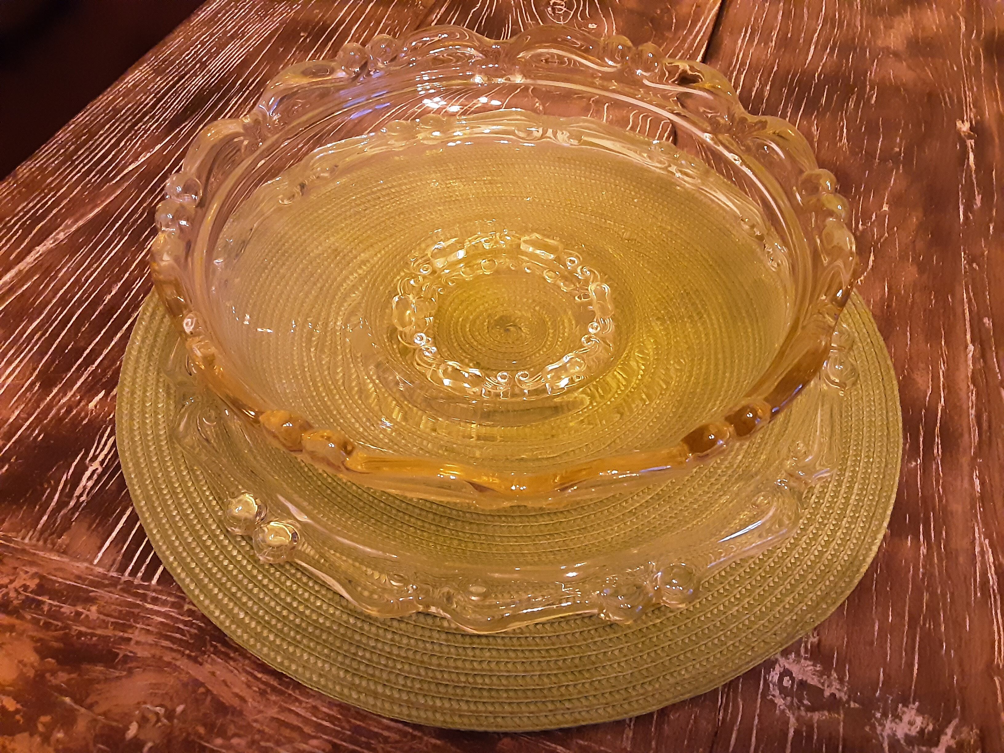Coupe et plateau verre