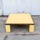 Table basse Antonio Pavia en bois laqué et laiton, années 1970