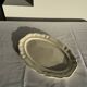 Large oval cream earthenware dish Sarreguemines France L44