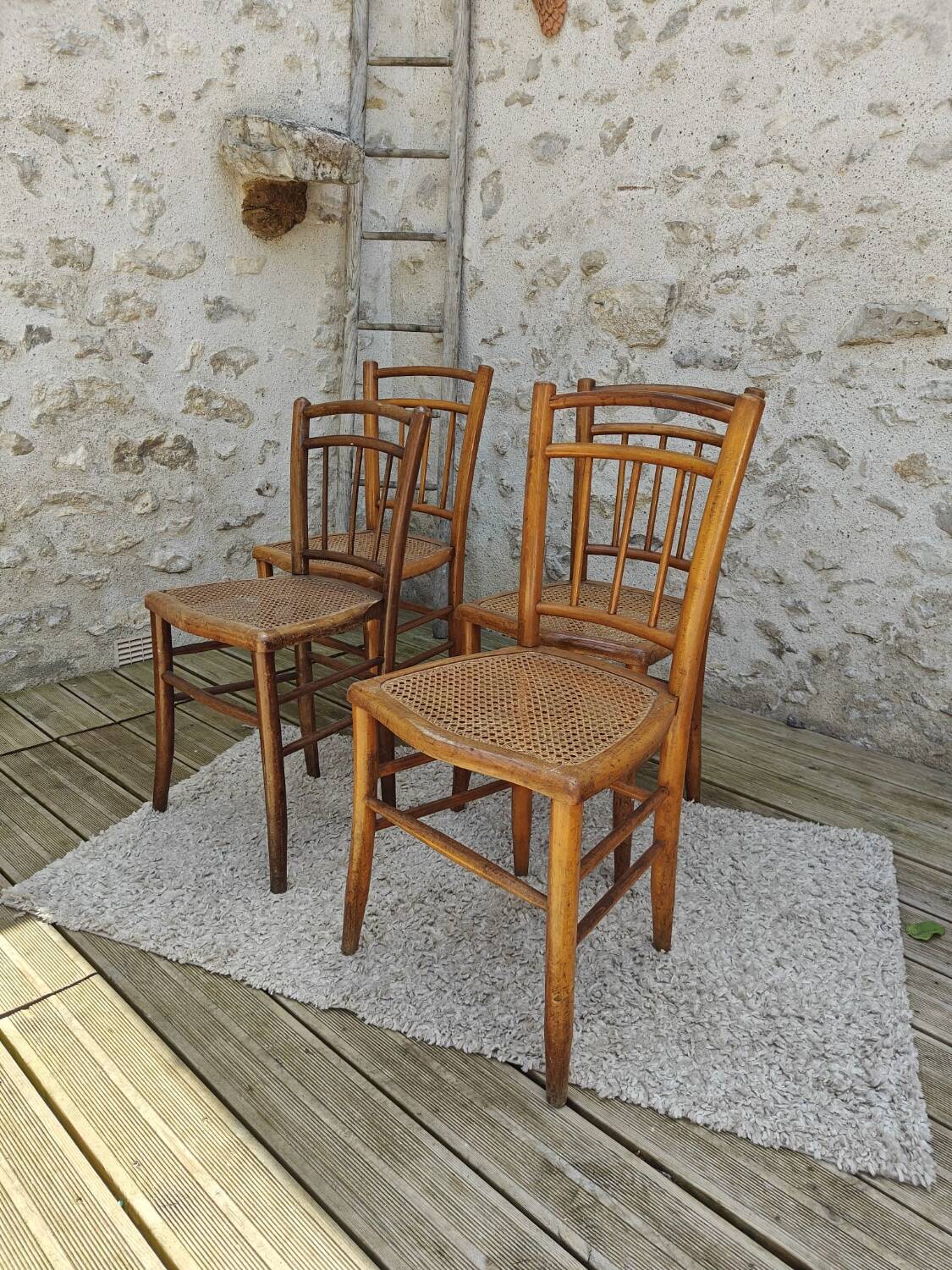 Four bistro chairs
