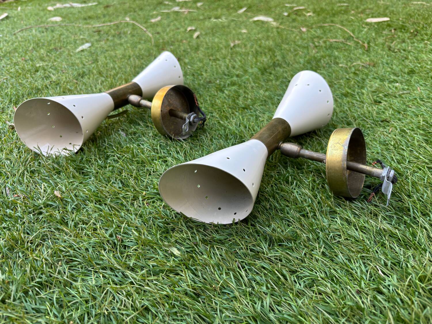 Appliques sconces « Papillon » style mid-century Stilnovo