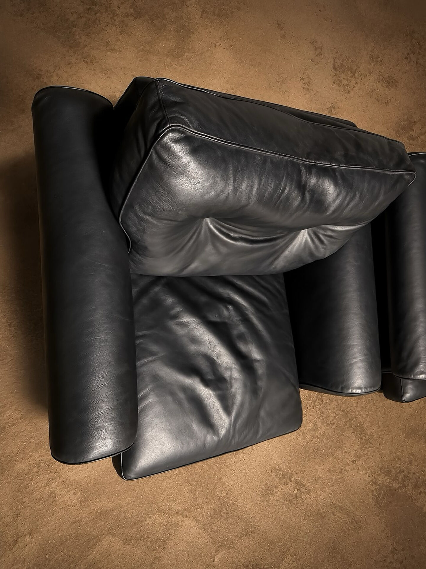 Paire Fauteuils Club Minotti Italy circa 1990