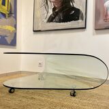 Designer glass coffee table
