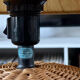 Rattan lamp 1970