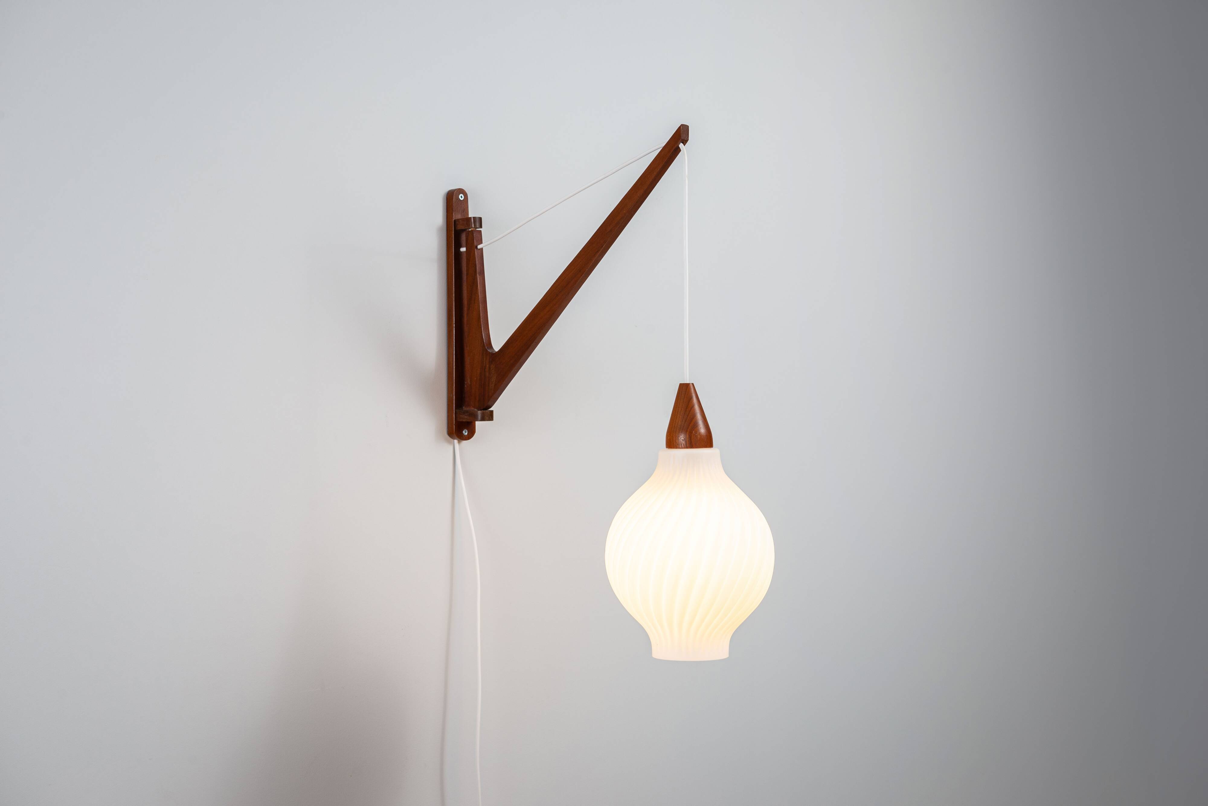 Mid-Century Danish suspended wall lamp
