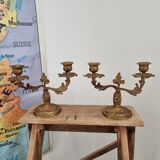 Ensemble de 2 candélabres