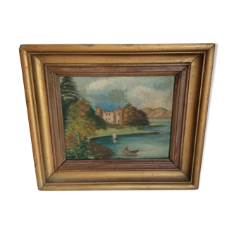 Tableau ancien, paysage