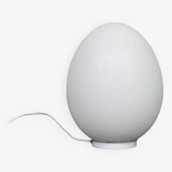 Vianne egg lamp Domec white glass edition, 1970