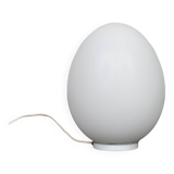 Vianne egg lamp Domec white glass edition, 1970