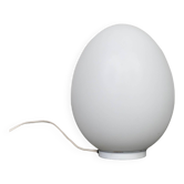 Lampe oeuf de Vianne édition Domec verre blanc, 1970