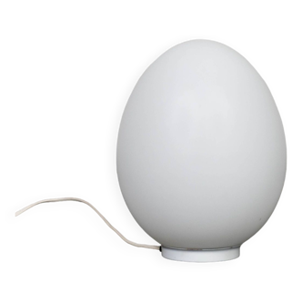 Vianne egg lamp Domec white glass edition, 1970