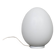 Vianne egg lamp Domec white glass edition, 1970
