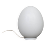 Vianne egg lamp Domec white glass edition, 1970