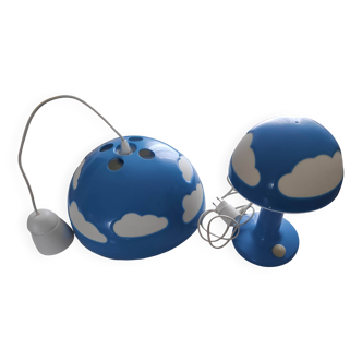 Ensemble Ikea Skojig bleu