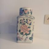 Asian-patterned porcelain candy box