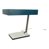 Modernist green Cubic Sputnik Table Light Kaiser Leuchten Lights, 1970s Ger