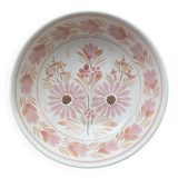 HB-Henriot earthenware bowl, pink floral decoration, France