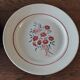 Paire d'assiettes plates faïence terre de fer Badonviller années 1920