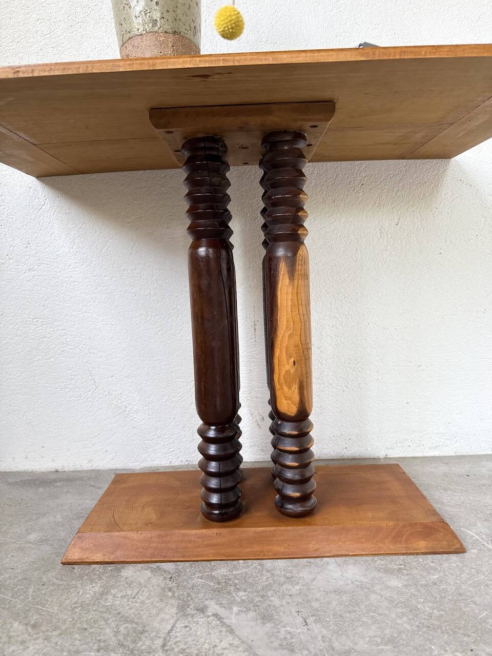 Dudouyt Courtray oak art deco console table