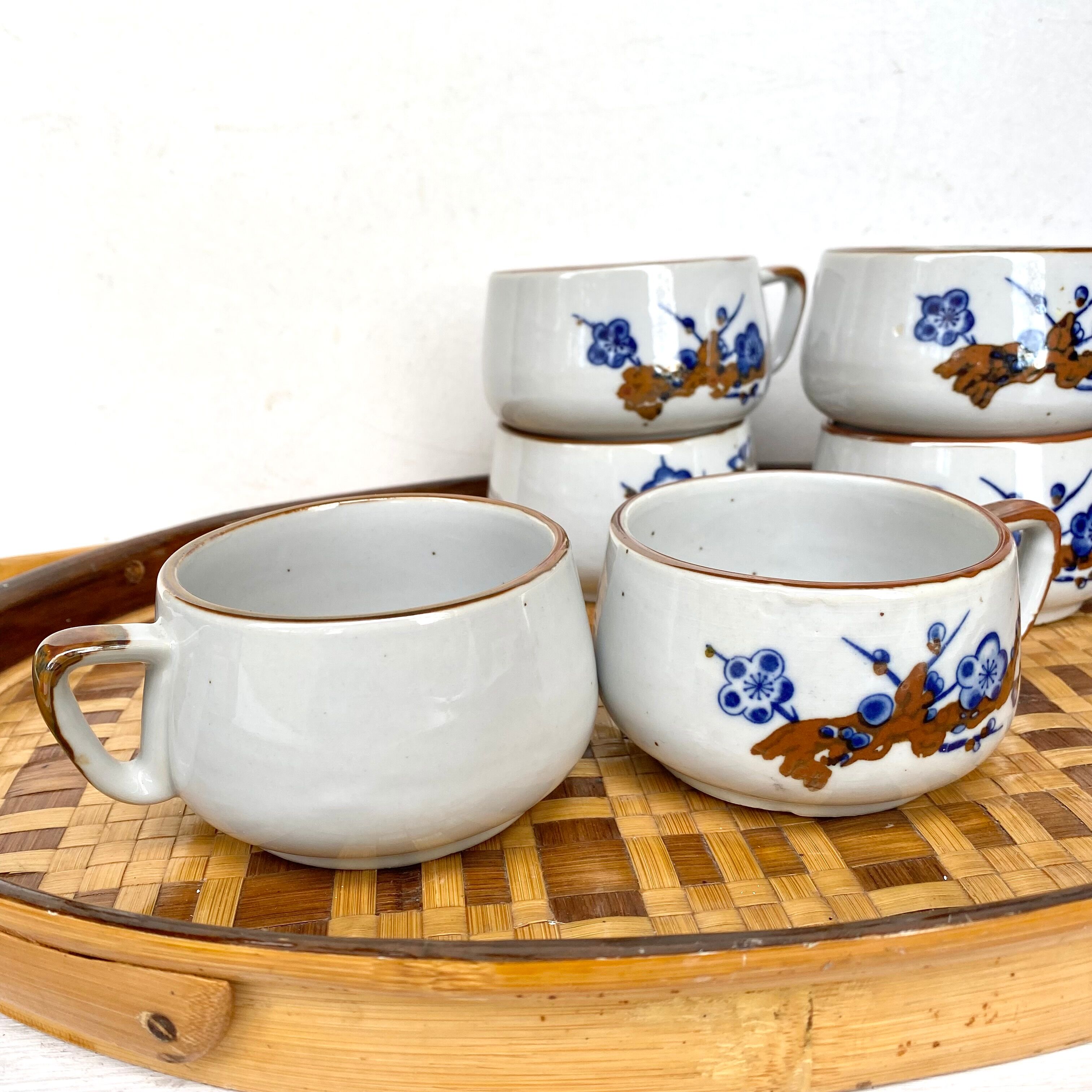 Vintage stoneware cups